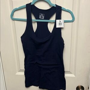 Stylish Navy Racerback Tank Top